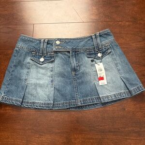 Garage Blue Denim Mini Skirt